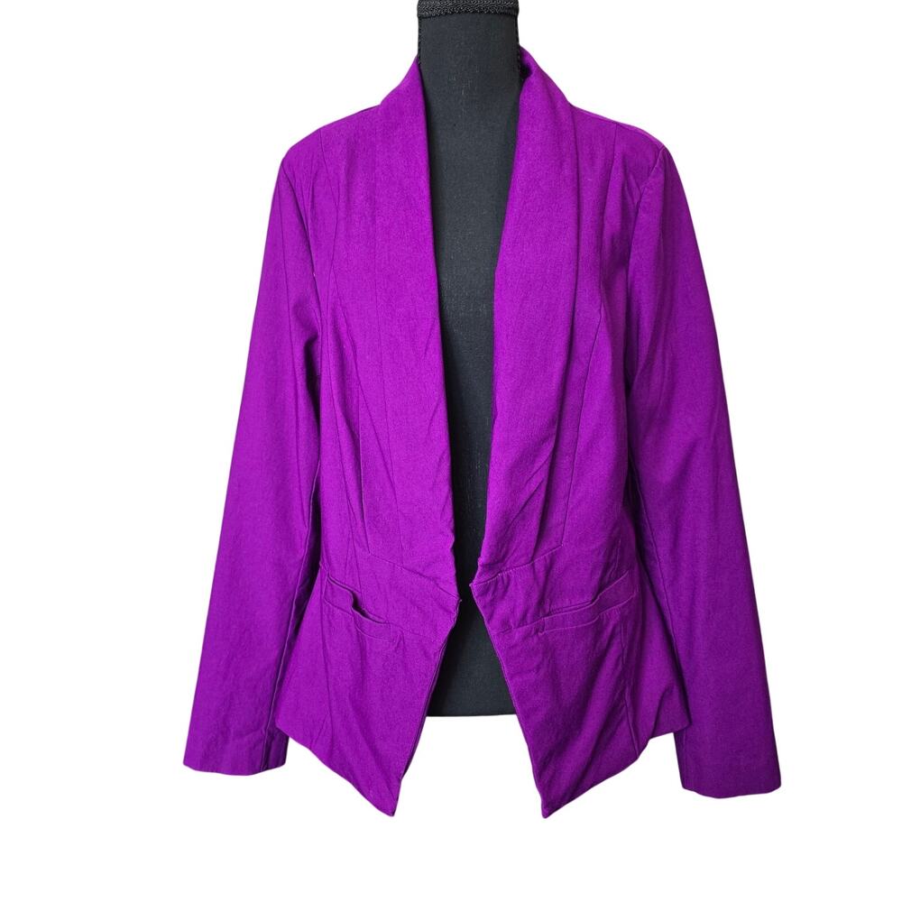 Torrid Purple Cutaway Blazer Sz 1 1X 14-16
